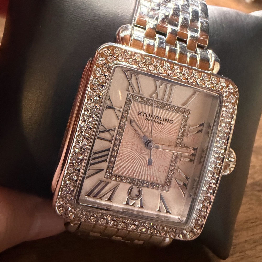 Stührling Silver women’s watch 
BRAND NEW IN THE BOX, WITH TAGS
